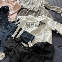 There Is A 10 Pieces Of Clothing For Girls The Size Is 5-6 There Are Good Brand All For $25 Dollars Total 