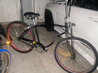 26’ Schwinn cruiser with 29’ wheels BMX style