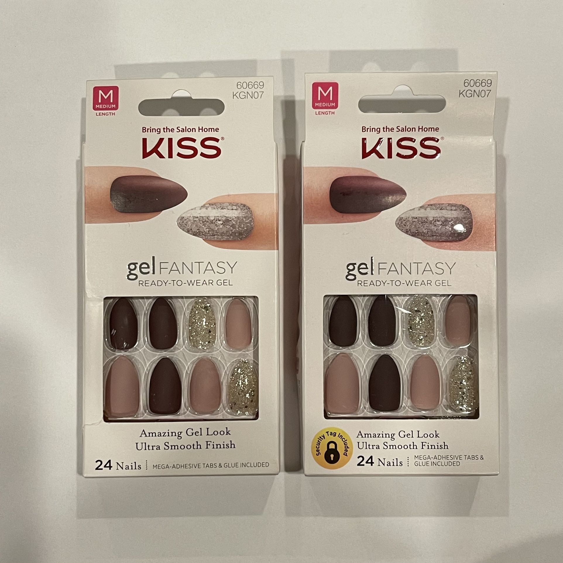 KISS Gel Fantasy Ready to Wear Nails - Lot of 2