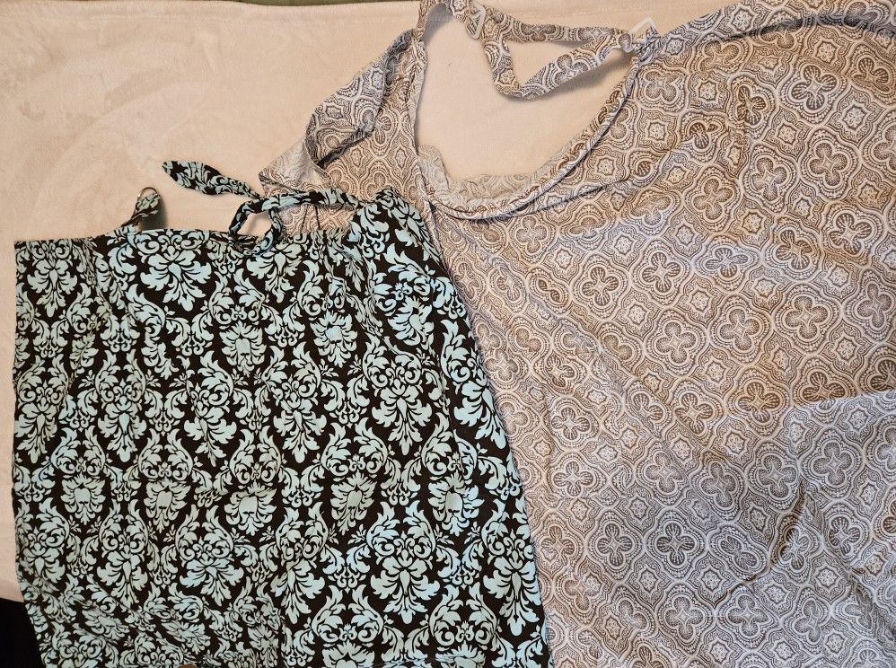 Two Nursing Covers and Set Of 4 Nursing Pads