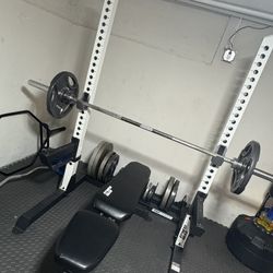 Fitness Gear Bench And Barbell