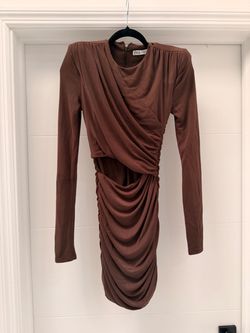 Brown Zara mini cut out dress size XS