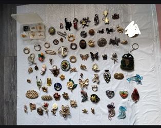 3 for $10 pendants brooch pins