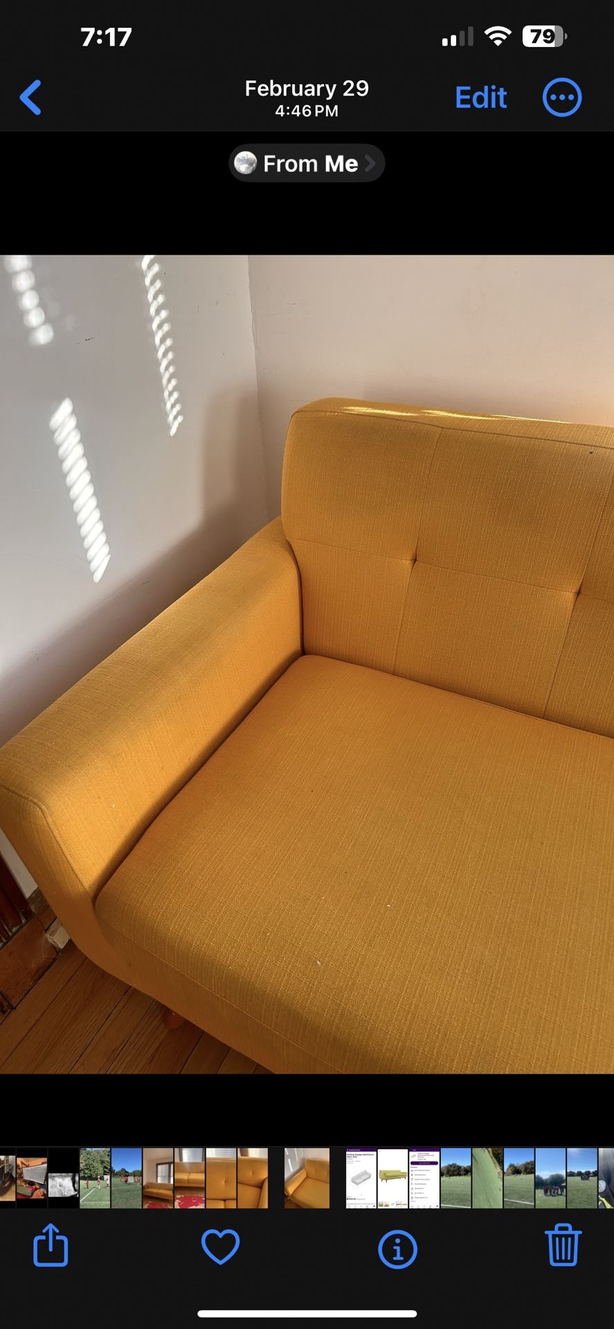 Loft Style couch (citrus)