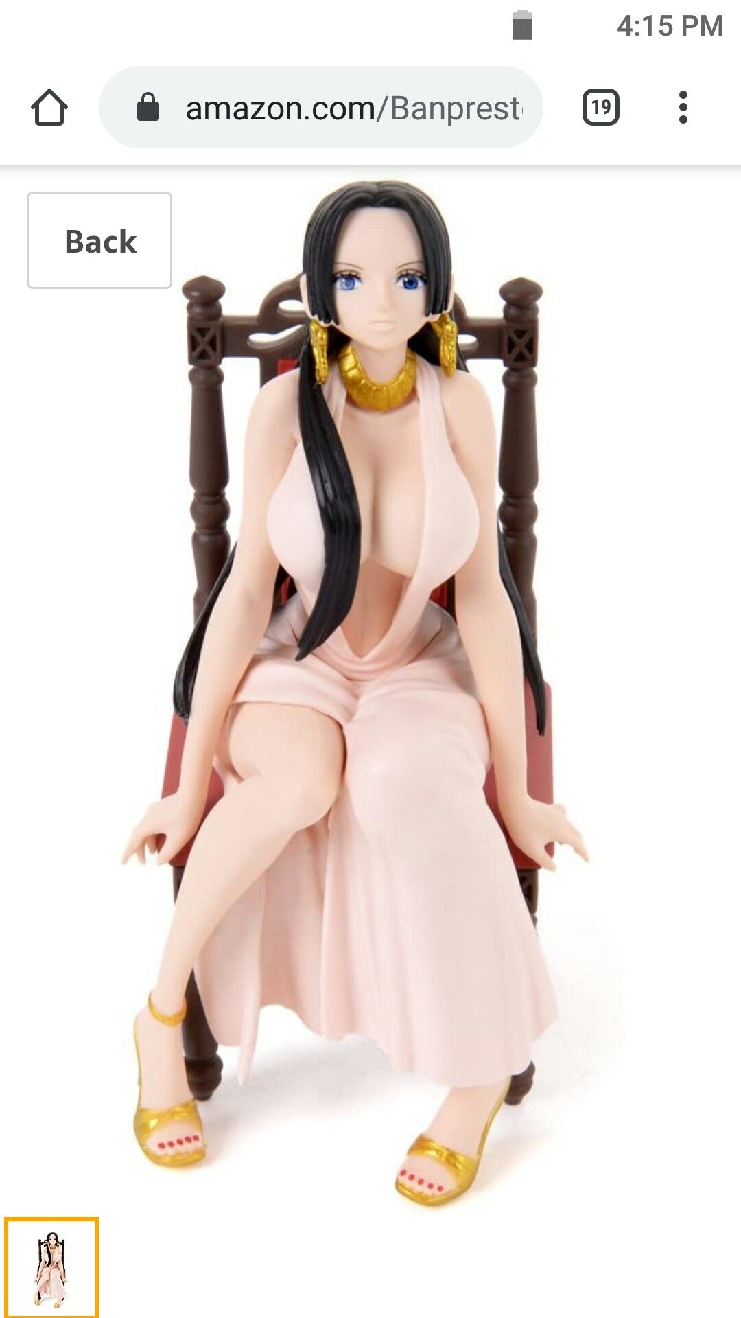 Banpresto One Piece Girly Girls Boa Hancock Anime Figure Pink Version