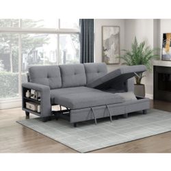 2pc Sofa Chaise With Storage Chaise
