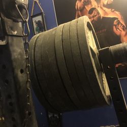 8 45 LB Used Barbell Plates 