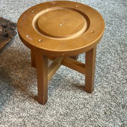 small wooden stool 