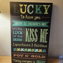 St Patrick's Sign
