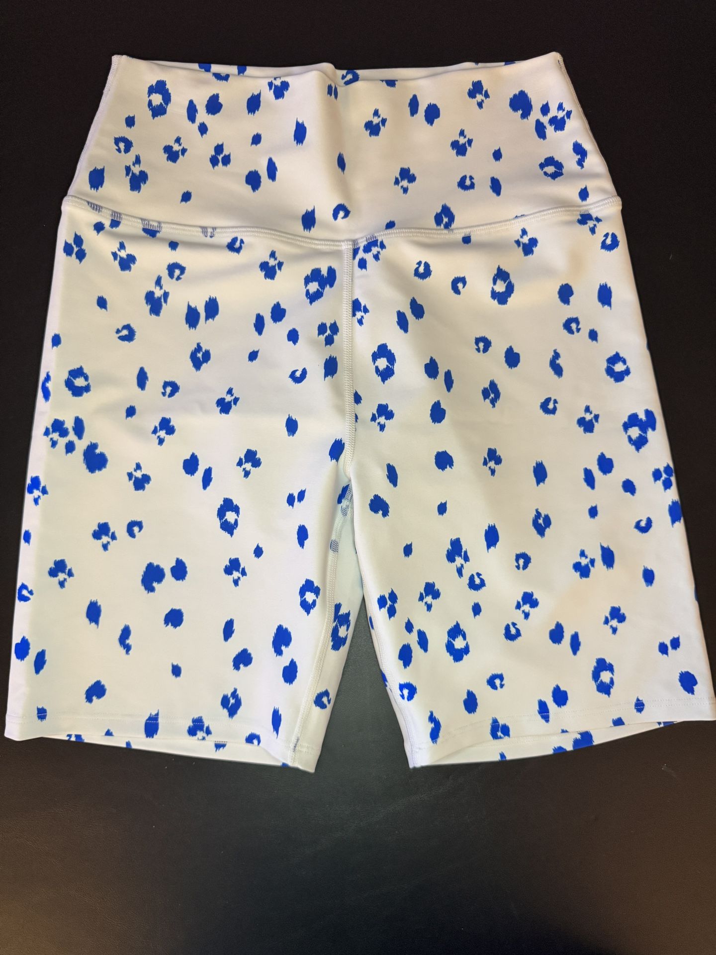 Sage Collective Women's Printed High Rise Bike Short, 5" Inseam, Diamond Cheetah