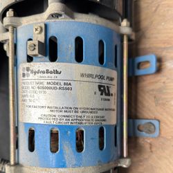 Hydro Bath Whirlpool Pump 