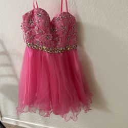 pink formal dress