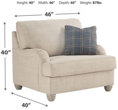 Traemore Linen Living Room Set🛋️Sofa&Loveseat Price🛋️
