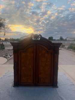 Elegant Armoire Top & Bottom Piece