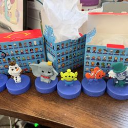 New Mcdonald’s Happy Meal Disneyland 70th anniversary toys All new in box. Those are 2 figure inside one box. Let me know which one you want   $2/ea f