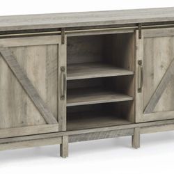 Better Homes & Gardens Modern Farmhouse TV Stand for TVs up to 70", Rustic Gray