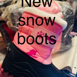 New Pink Snow Boots For Girls 