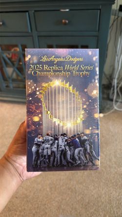 Dodgers World Series trophy