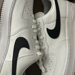 Nike Air Force 1 White Black Swoosh 12 & 13 Men $100