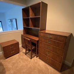 Bedroom Furniture Set. Solid Old School Construction 