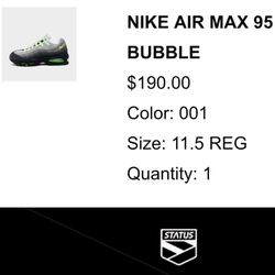 Air max 95 Neon big bubble