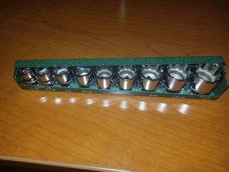 SK sockets. 3/8 to 7/8 inch (3/8 drive)