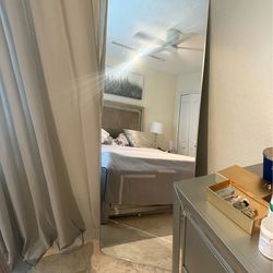 Large Full Length Mirror 70x26 – Silver Frame