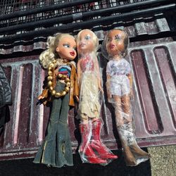 3 Vintage Large Dolls