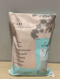 Zomee 100ct Breastmilk bags new unopened