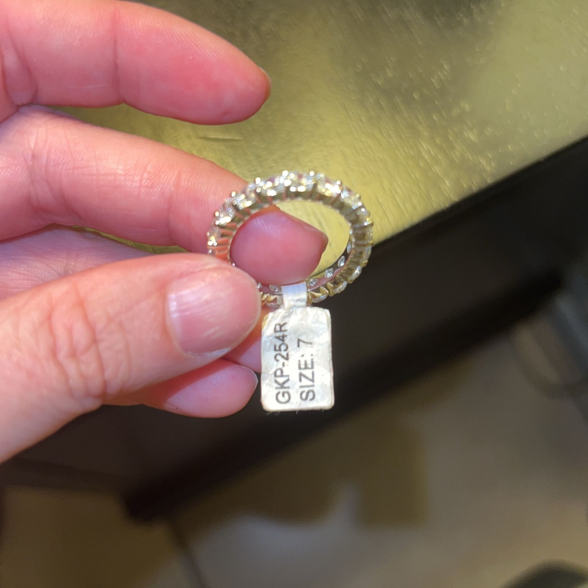 Cubic Zirconia Infinity Wedding Band $20 size 7