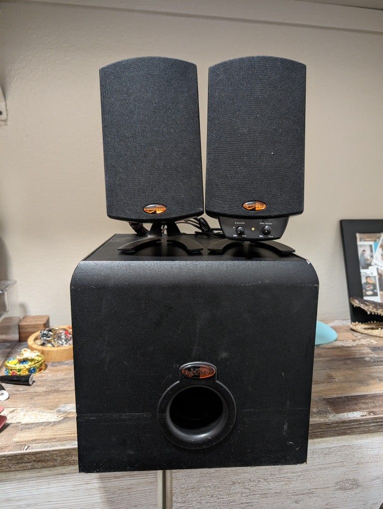 Klipsch THX PC Speakers With Subwoofer FOR REPAIR/PARTS