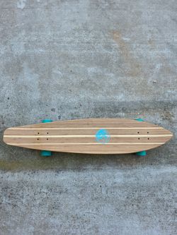 White Wave Rebel 38" Pintail Bamboo Longboard (Zero Cracks)