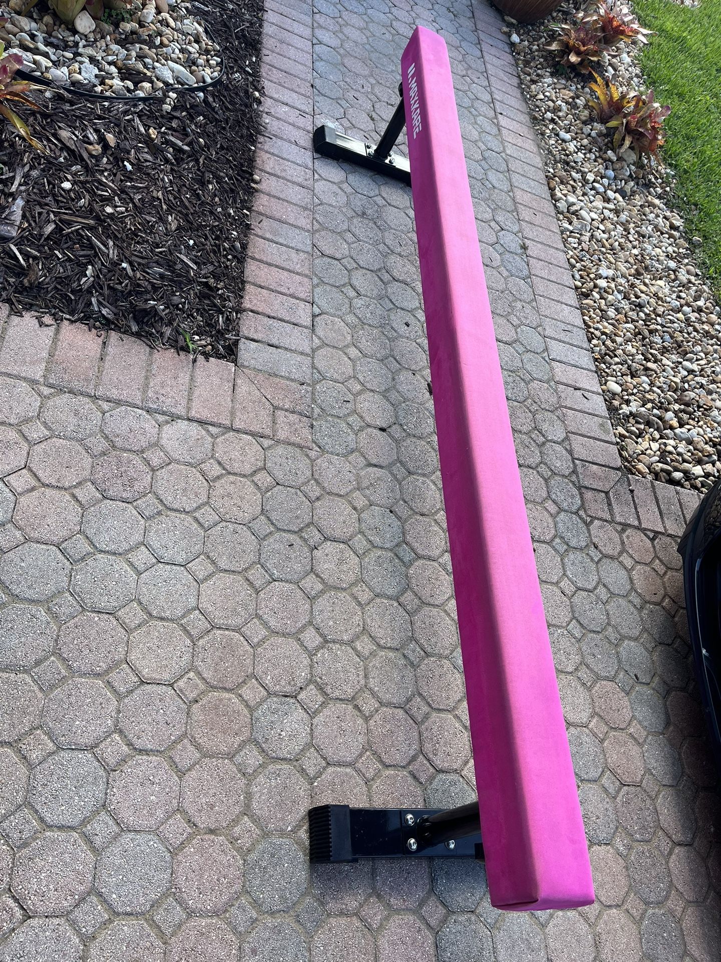 Pink Gymnastics Competition style Beam