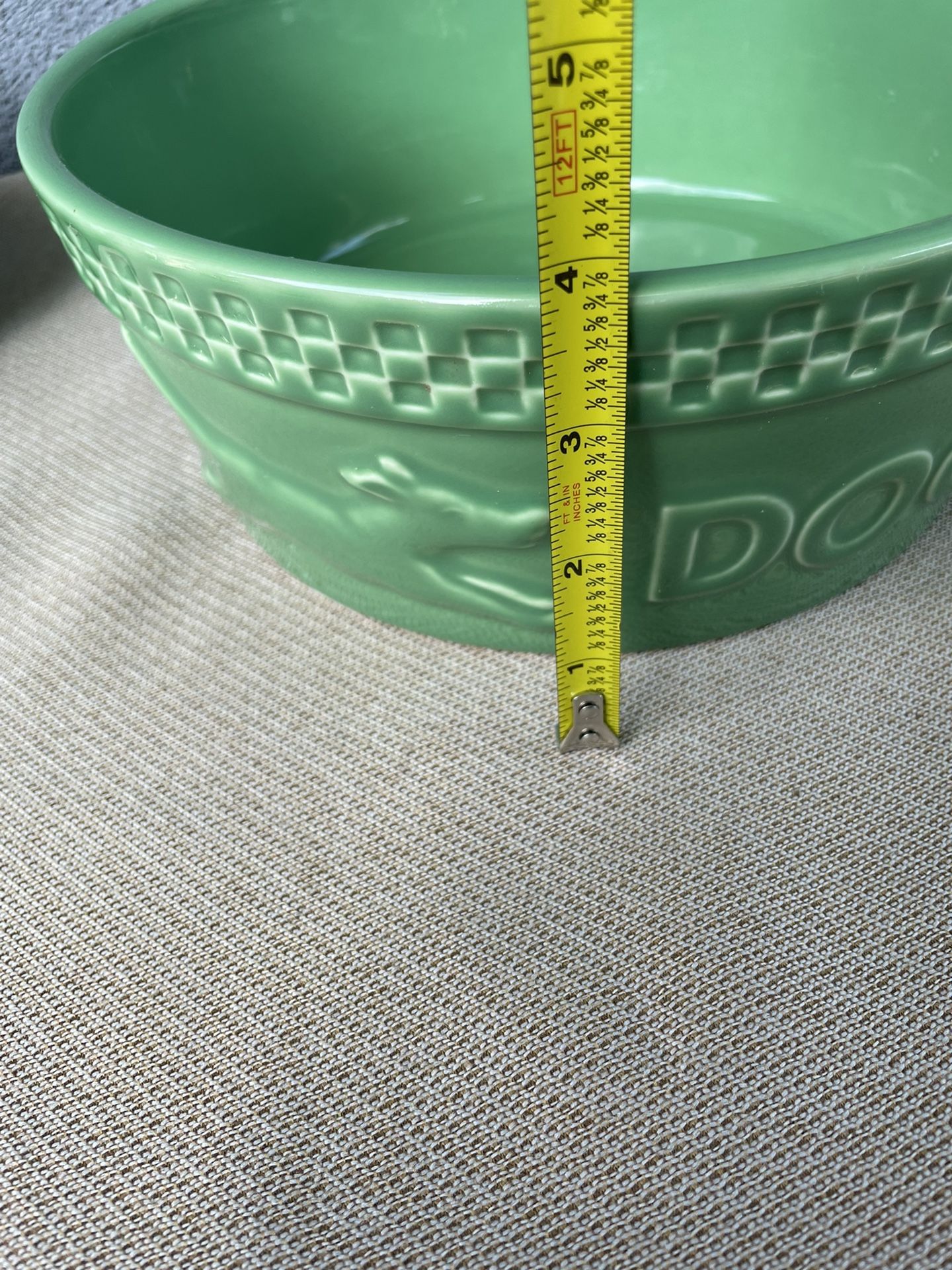 Longanberger Dog Bowls Mulligan In Green USA