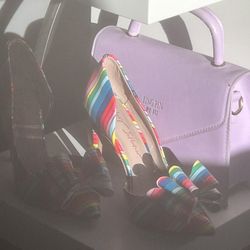 Betsey Johnson Rainbow Heels – Women’s Size 5