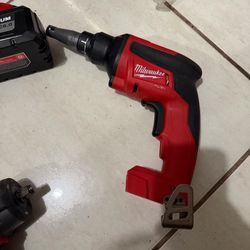 Milwaukee Sheetrock gun & Battery
