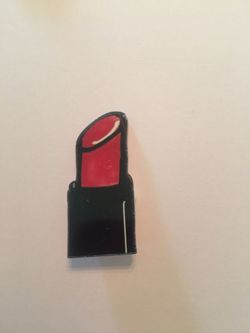 Lipstick acrylic pin