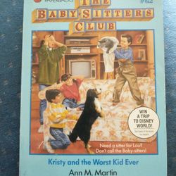 Baby-sitters club:#62: Kristy and the worst kid ever by Ann M. Martin
Good condition overall
A few pages have bent corners 