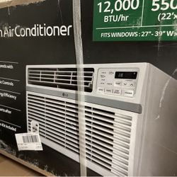 LG 12,000 BTU 115-Volt Window Air Conditioner LW1216ER Cools 550 Sq. Ft. with ENERGY STAR and Remote
