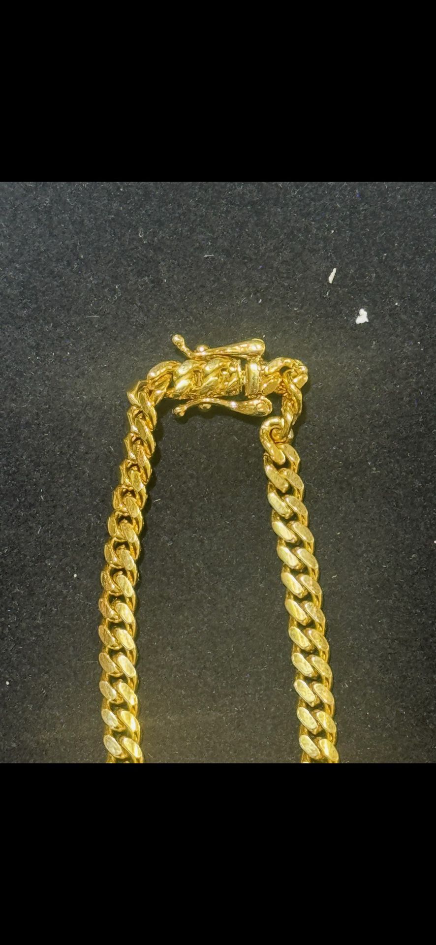 14k Solid Miami Cuban Link Chain