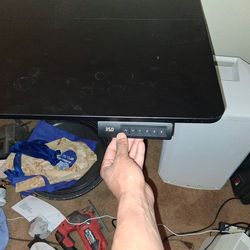 Electric  computer work desk comes with chair and  paper flie stand