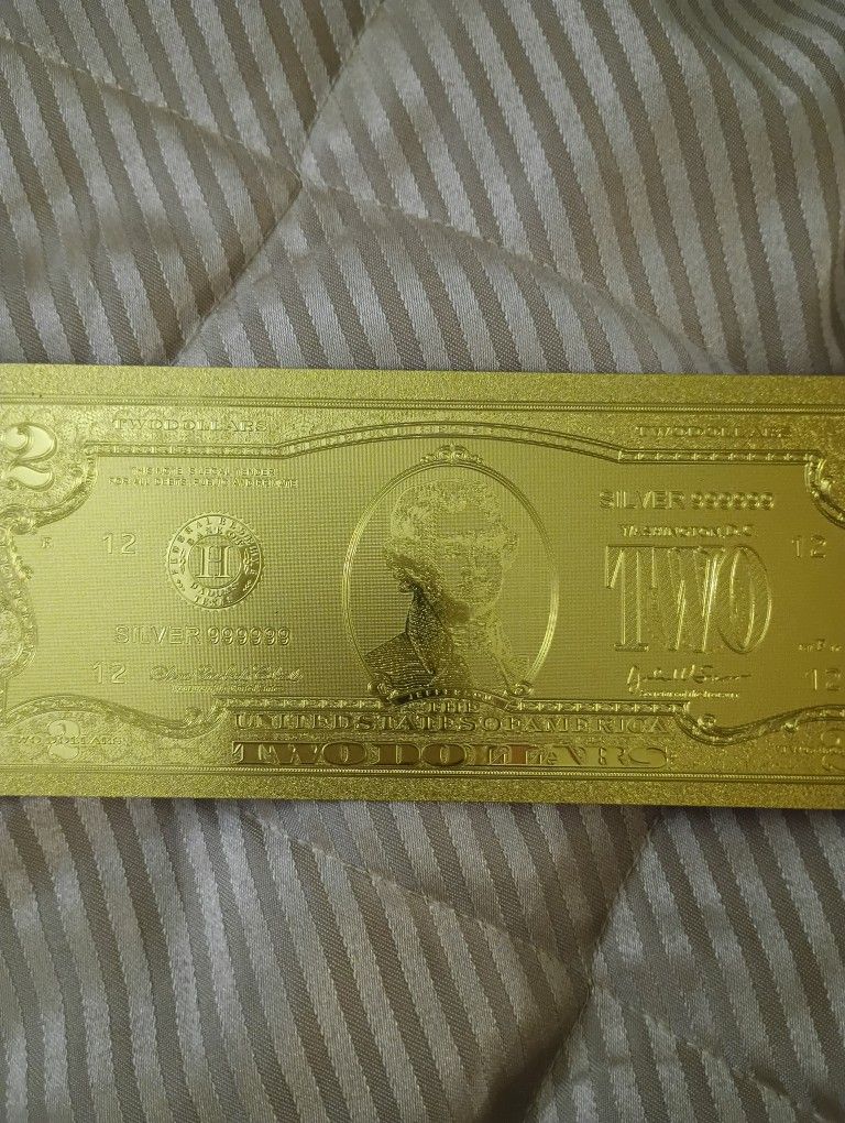 $2 24K GOLD LEGAL TENDER