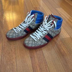 GUCCI ACE GG HIGHTOPS, 10.5 Men’s 