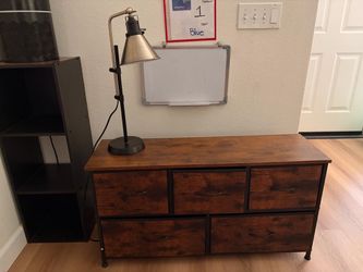 Lamp and small dresser
