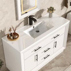 ❤️‍🔥 48" Bathroom Vanity w/Sink & LED