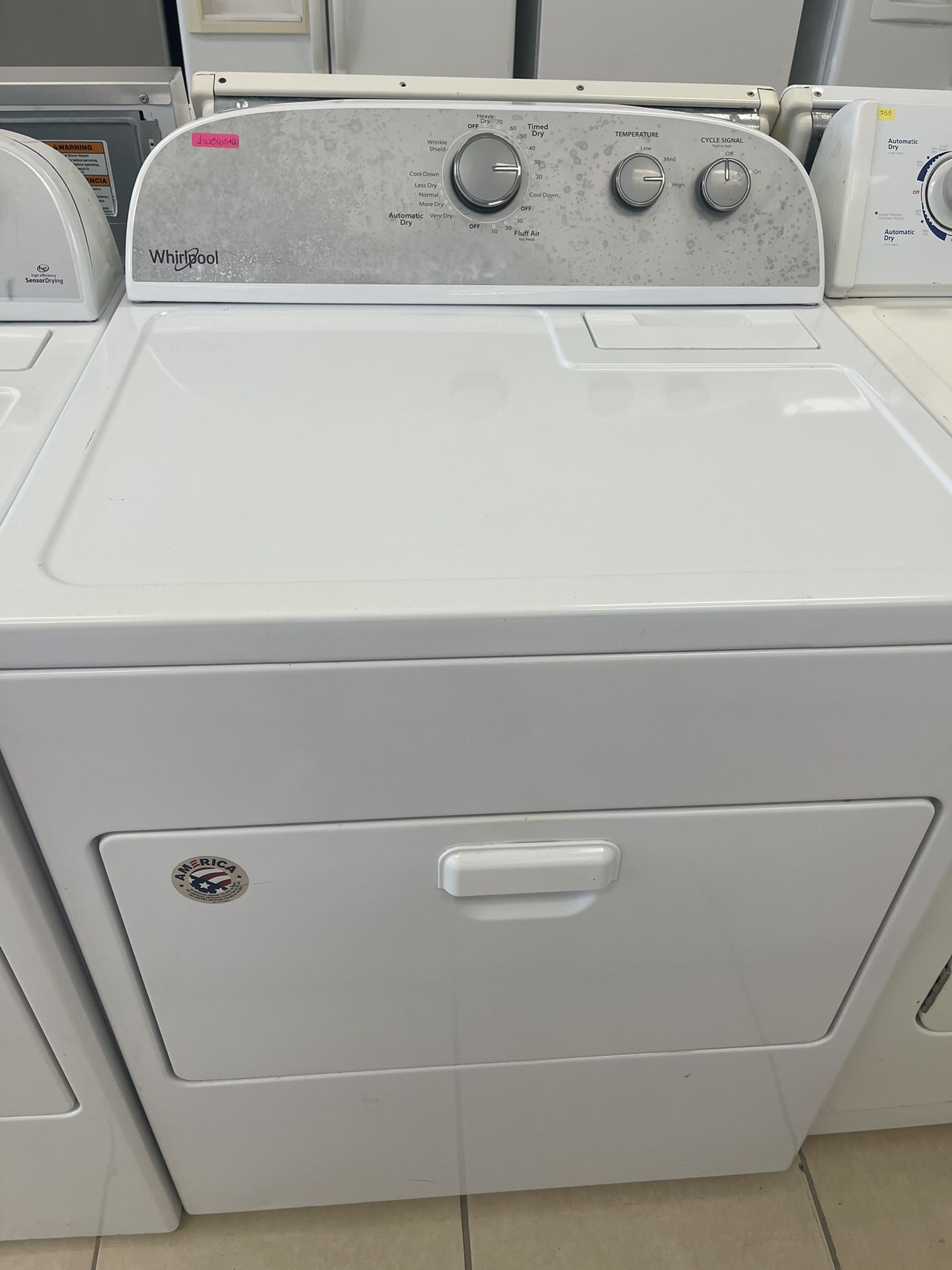 WHIRLPOOL REGULAR DRYER WHITE