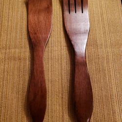 Set Of Vintage Wood Utinsils 16x3