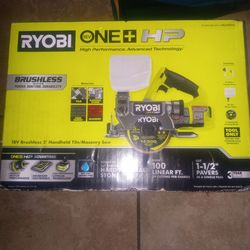 Ryobi 18V brushless 5" handheld tile/Masonry saw