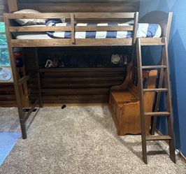 Twin size loft bed