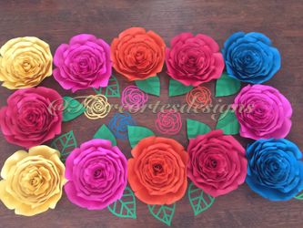 Paper flowers flores de papel